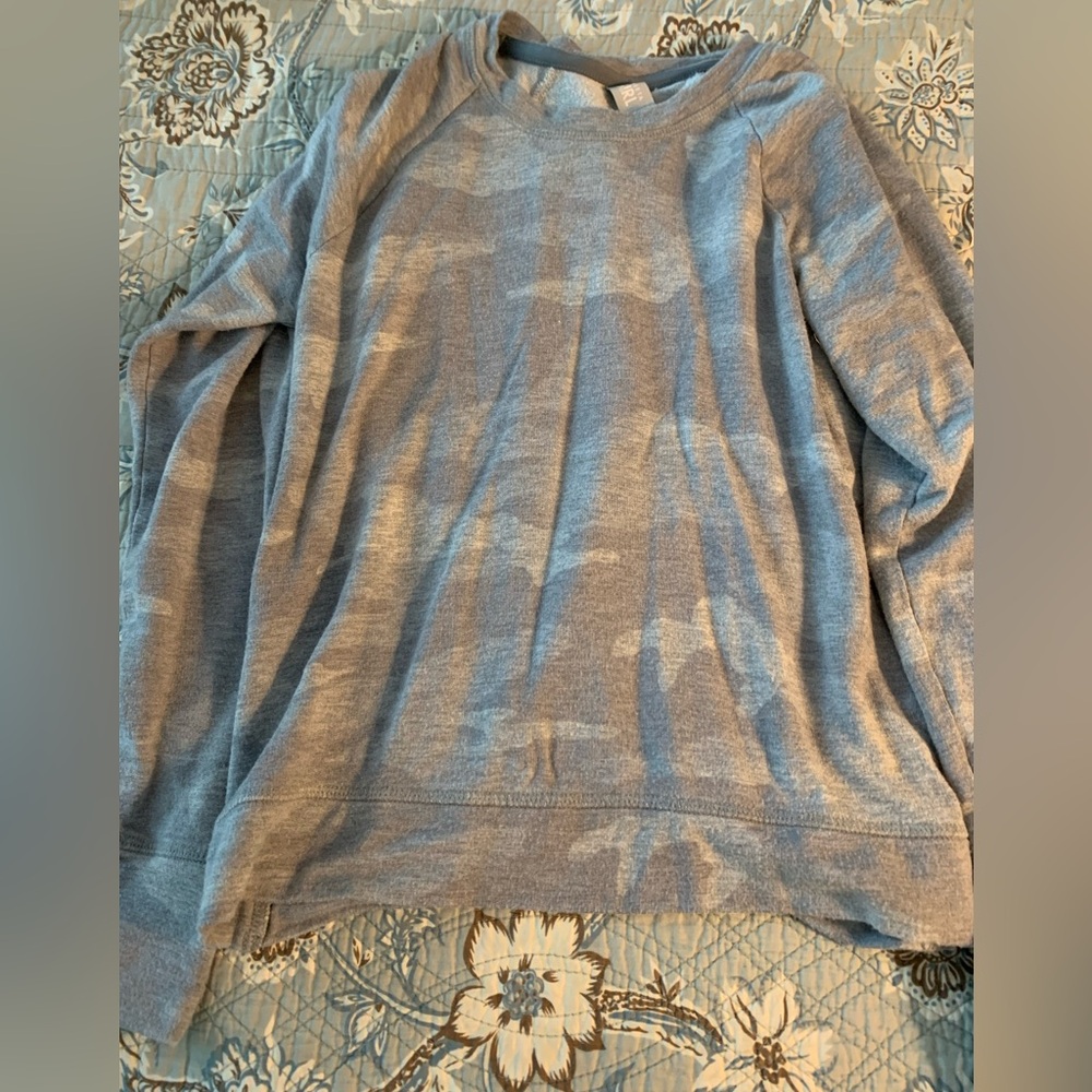 Grey Camo Athleta Girl Pullover